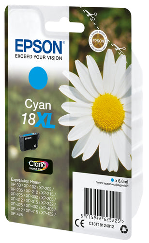 Epson Daisy Singlepack Cyan 18XL Claria Home Ink Epson Daisy Singlepack Cyan 18XL Claria Home Ink